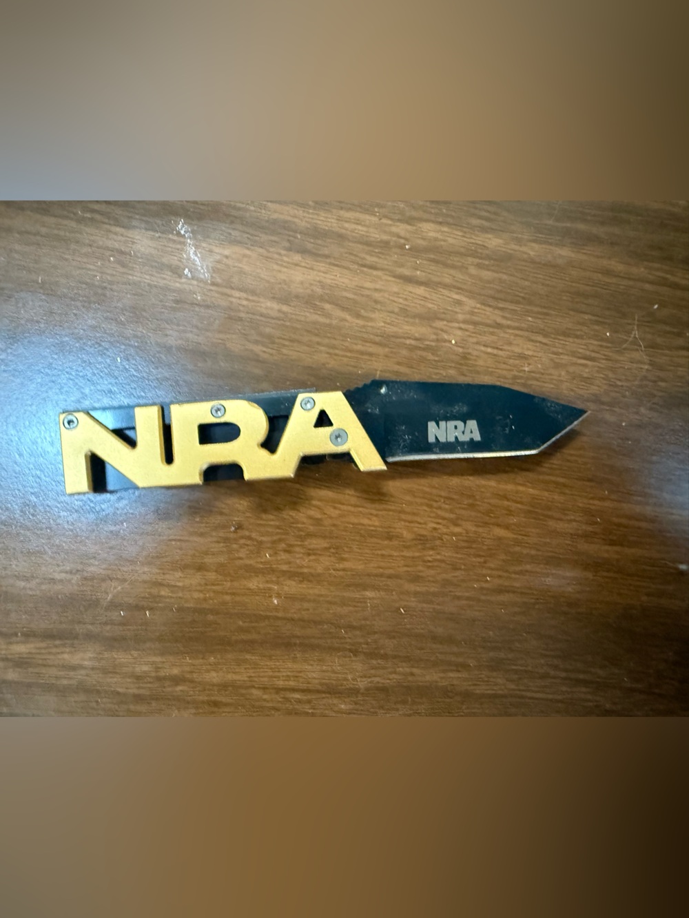 Branded Gold and Black Letter Opener